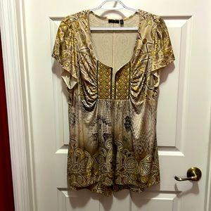 Casual multi-color top